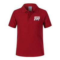 Thumbnail for Super Boeing 737+Text Designed Children Polo T-Shirts