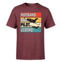 Thumbnail for Husband & Dad & Pilot & Legend Designed T-Shirts