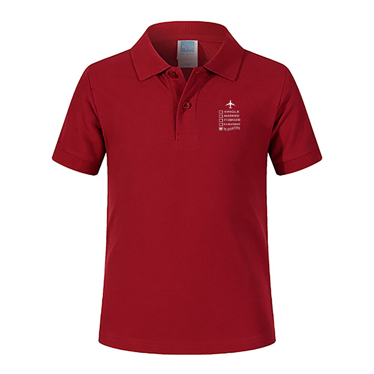 In Aviation Designed Children Polo T-Shirts