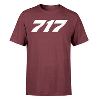 Thumbnail for 717 Flat Text Designed T-Shirts
