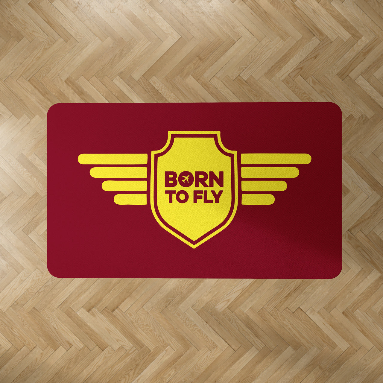 Born To Fly & Badge Designed Carpet & Floor Mats