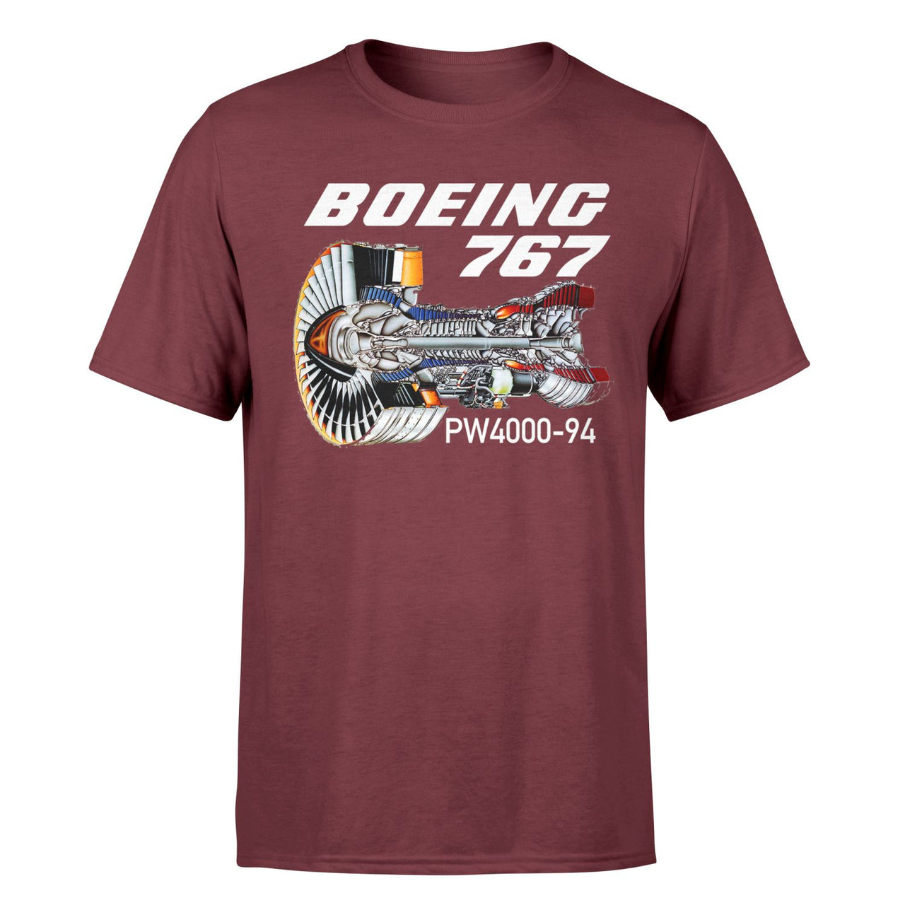 Boeing 767 Engine (PW4000-94) Designed T-Shirts