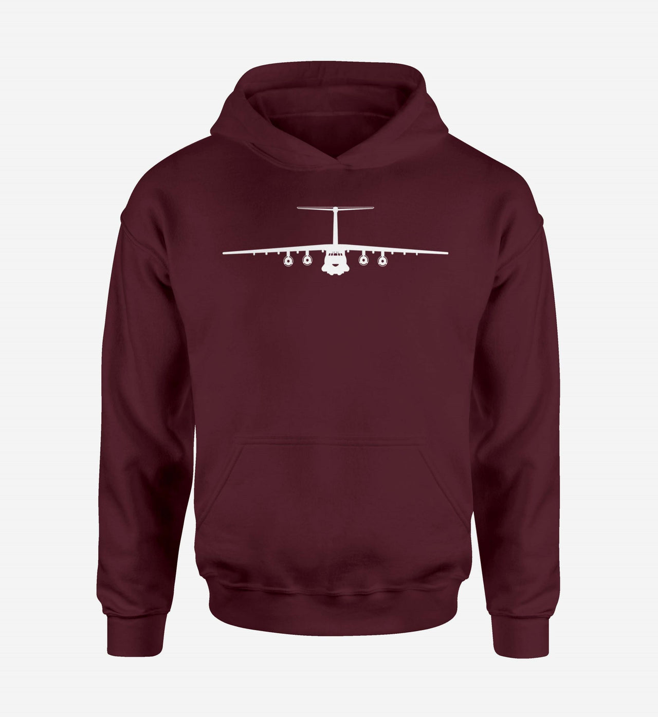 Ilyushin IL-76 Silhouette Designed Hoodies