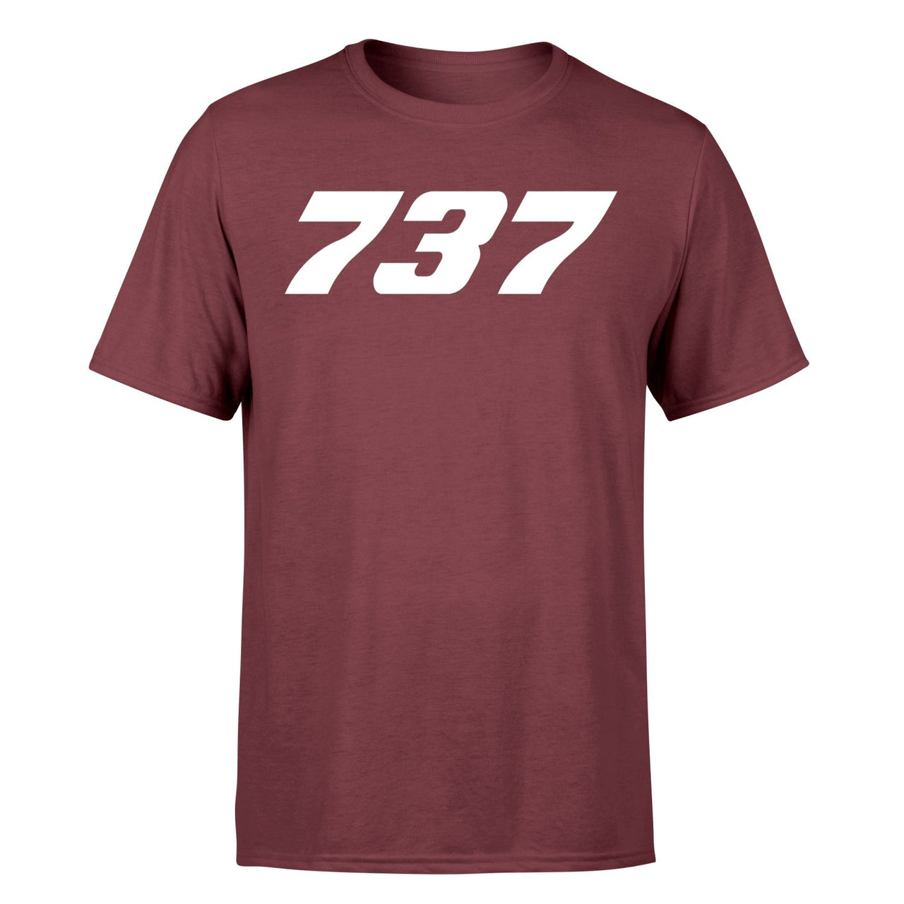 737 Flat Text Designed T-Shirts