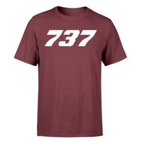 Thumbnail for 737 Flat Text Designed T-Shirts