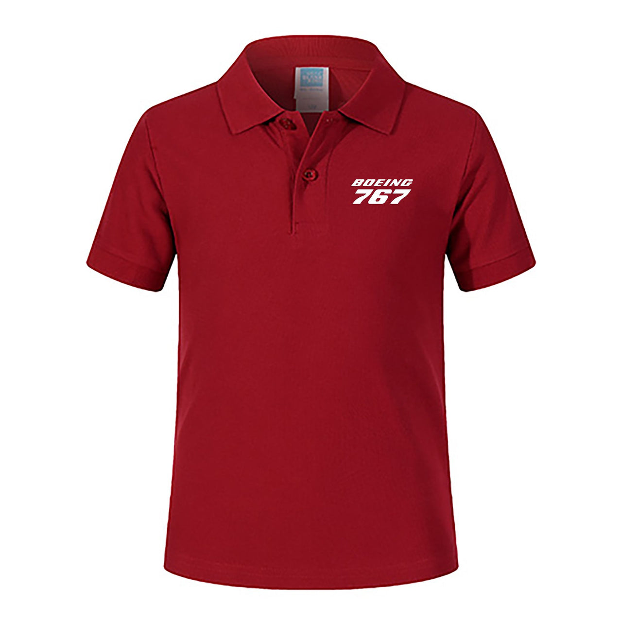 Boeing 767 & Text Designed Children Polo T-Shirts