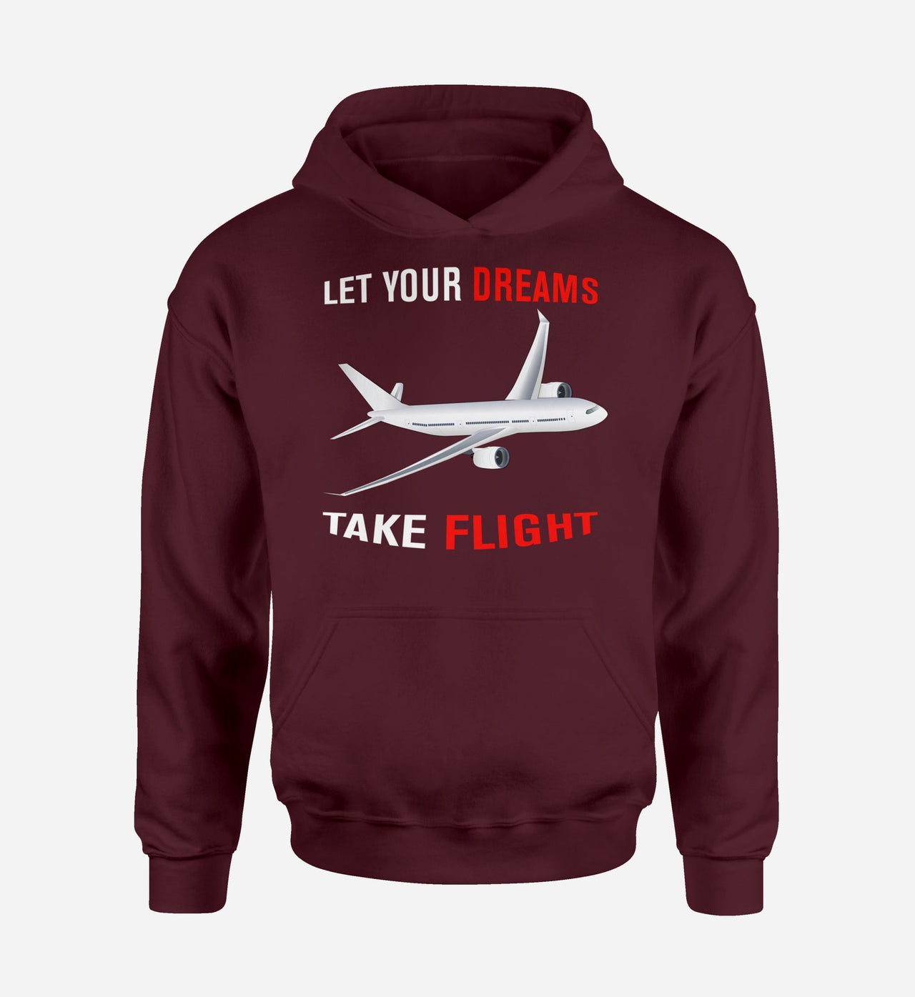 Let Your Dreams Take Flight Designed Hoodies