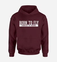 Thumbnail for Born To Fly Forced To Work Designed Hoodies
