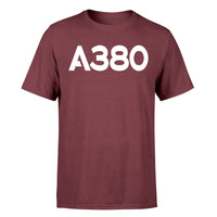 Thumbnail for A380 Flat Text Designed T-Shirts