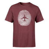 Thumbnail for Aviation Finger Print Designed T-Shirts