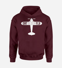 Thumbnail for Eat Sleep Fly & Propeller Designed Hoodies