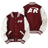 Thumbnail for ATR & Text Designed Baseball Style Jackets