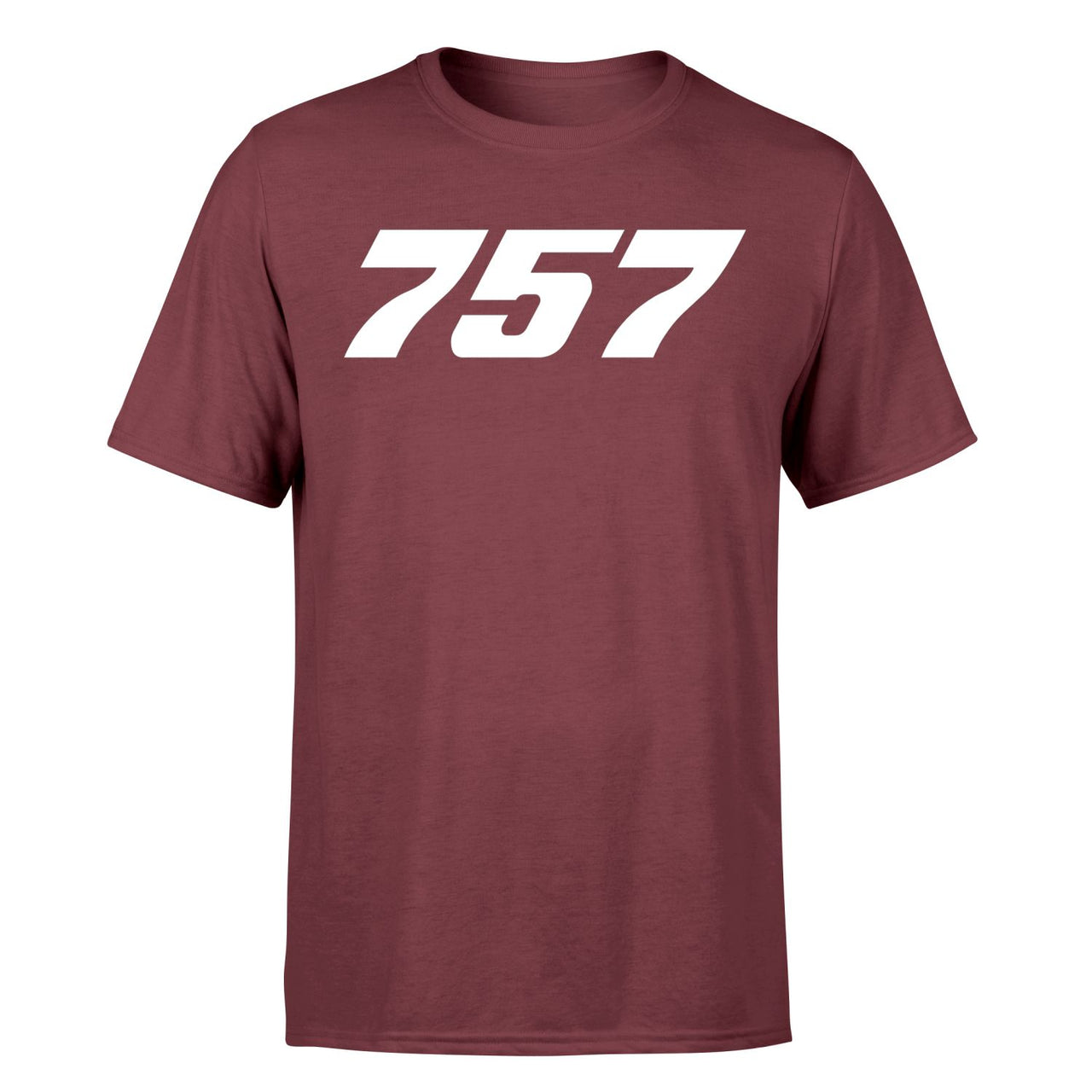757 Flat Text Designed T-Shirts