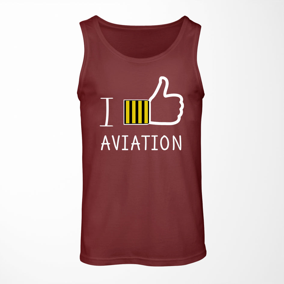 I Like Aviation Designed Tank Tops