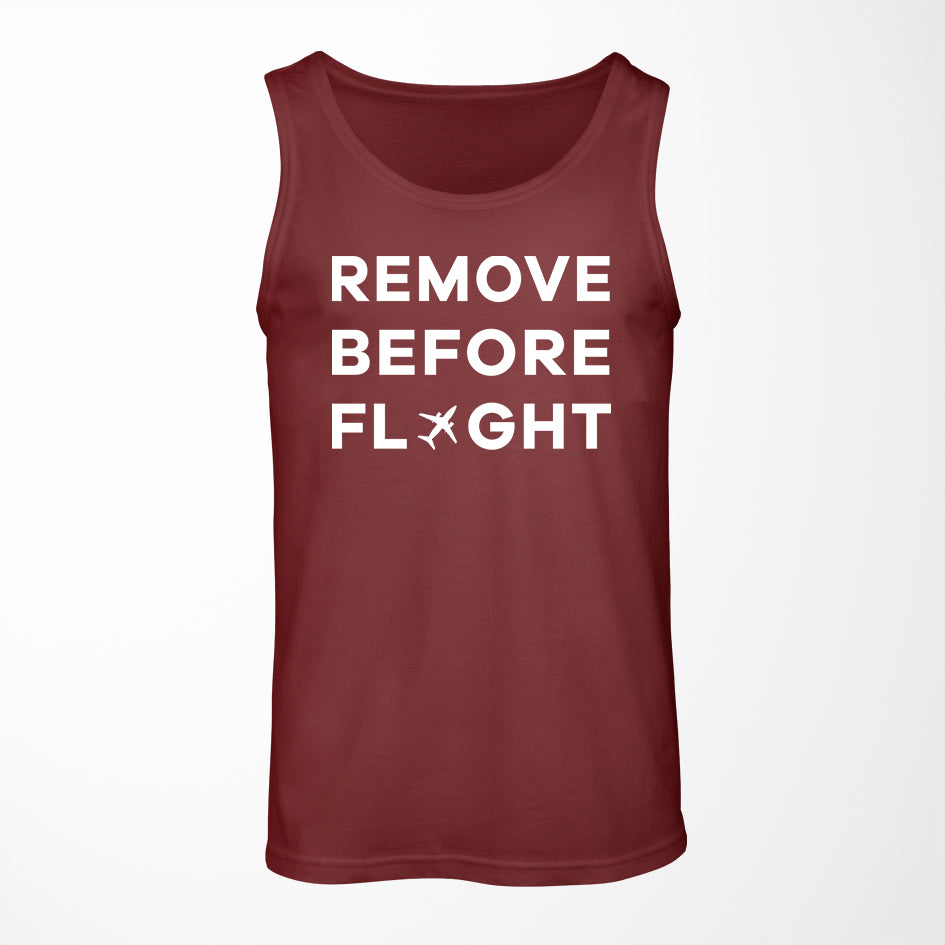 Remove Before Flight Designed Tank Tops