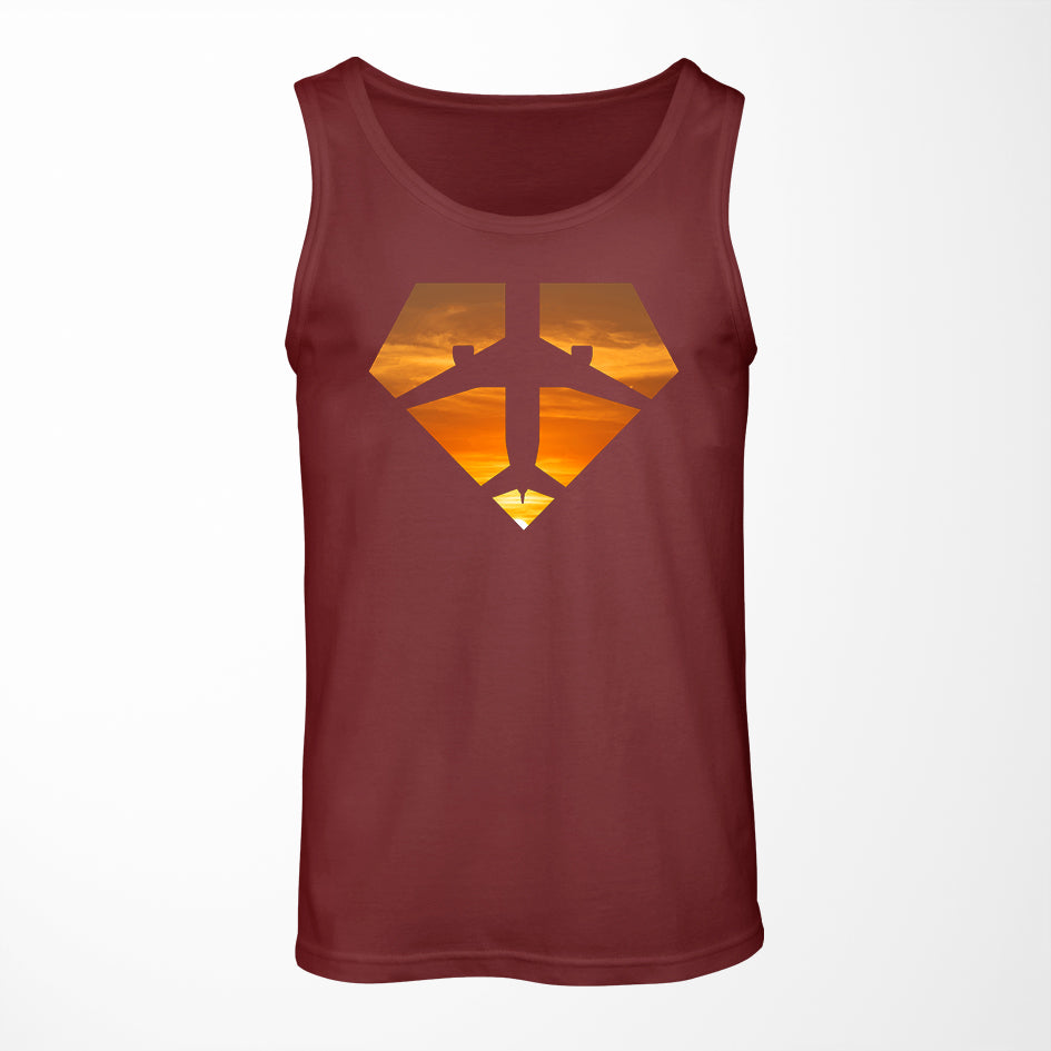 Supermen of The Skies (Sunset) Designed Tank Tops