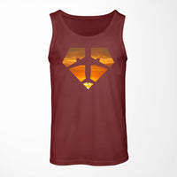 Thumbnail for Supermen of The Skies (Sunset) Designed Tank Tops