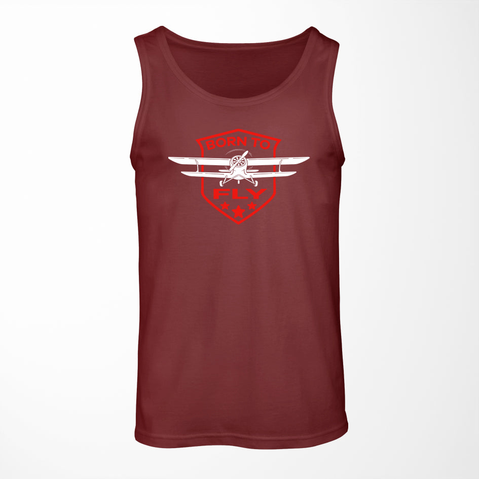Born To Fly Designed Designed Tank Tops
