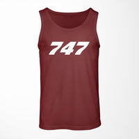 Thumbnail for 747 Flat Text Designed Tank Tops