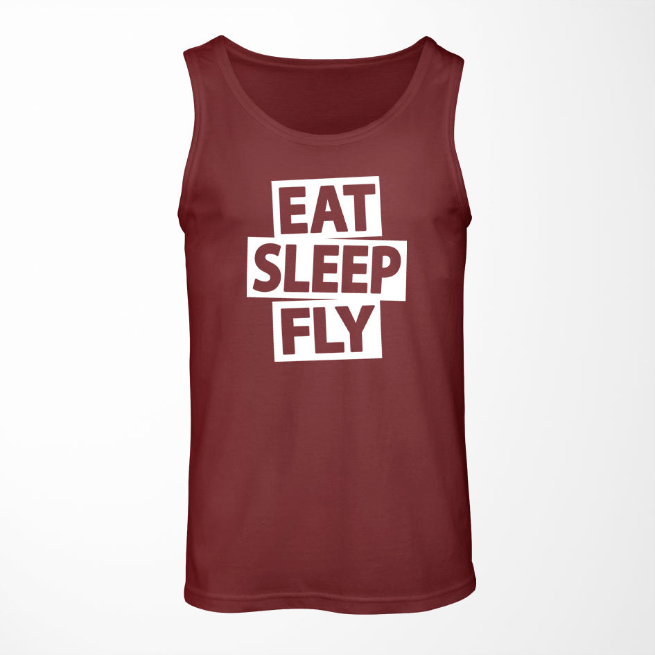 Eat Sleep Fly Designed Tank Tops