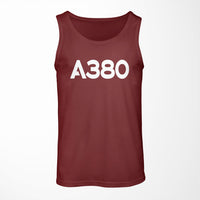 Thumbnail for A380 Flat Text Designed Tank Tops