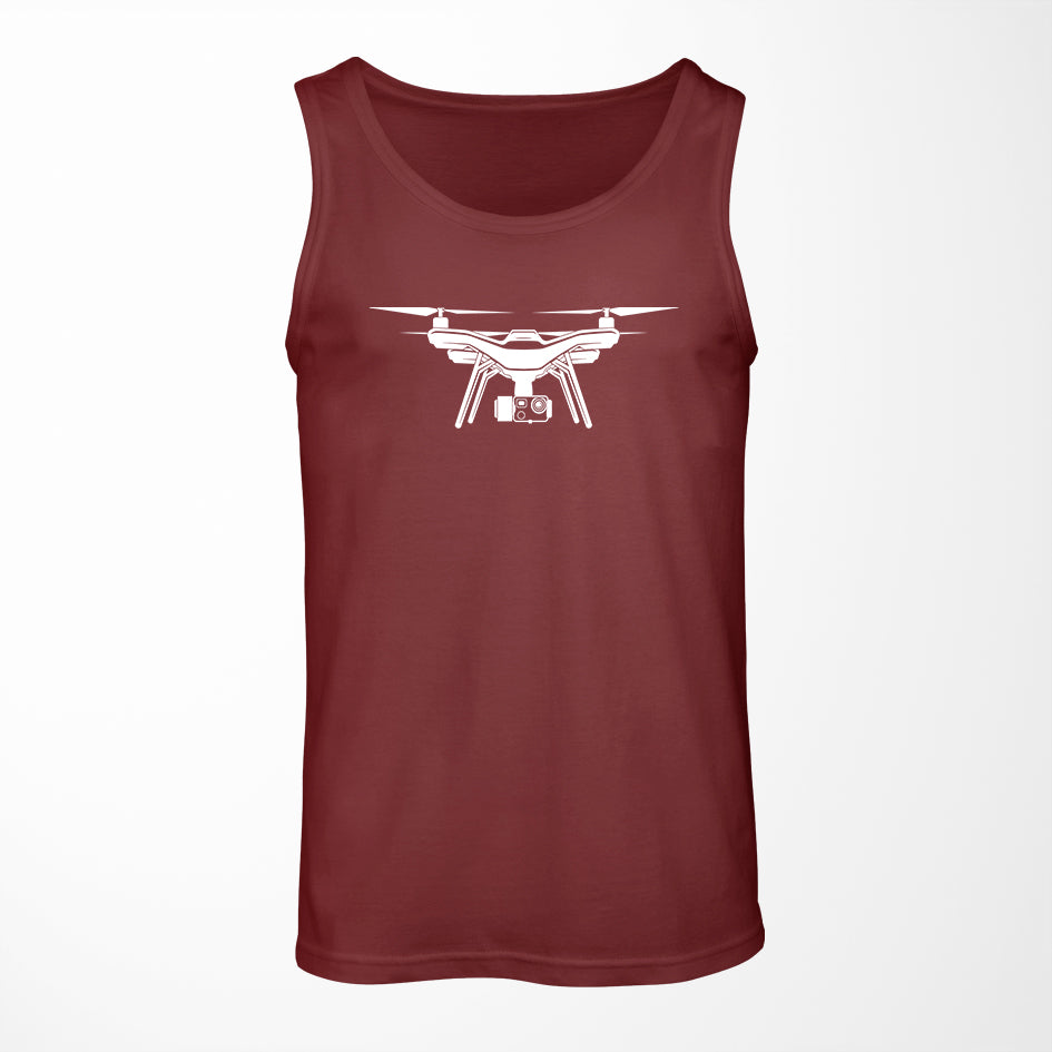Drone Silhouette Designed Tank Tops