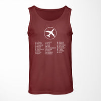 Thumbnail for Aviation Alphabet 2 Designed Tank Tops
