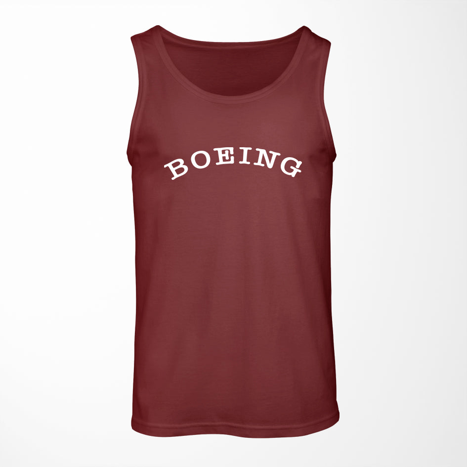 Special BOEING Text Designed Tank Tops