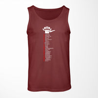 Thumbnail for Aviation Alphabet Designed Tank Tops
