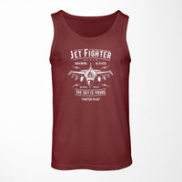 Thumbnail for Jet Fighter - The Sky is Yours Designed Tank Tops