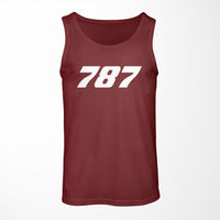 Thumbnail for 787 Flat Text Designed Tank Tops