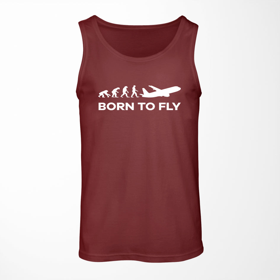 Born To Fly Designed Tank Tops