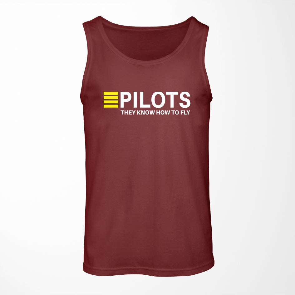 Pilots They Know How To Fly Designed Tank Tops