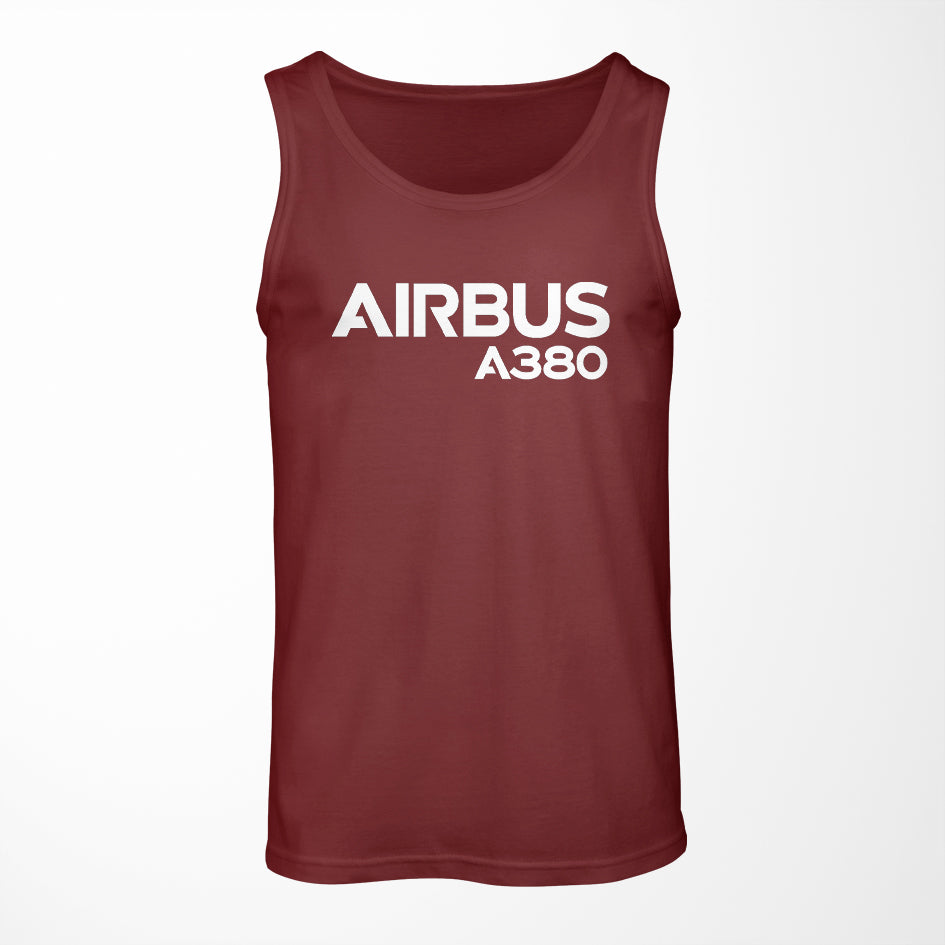 Airbus A380 & Text Designed Tank Tops
