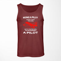 Thumbnail for If You're Cool You're Probably a Pilot Designed Tank Tops