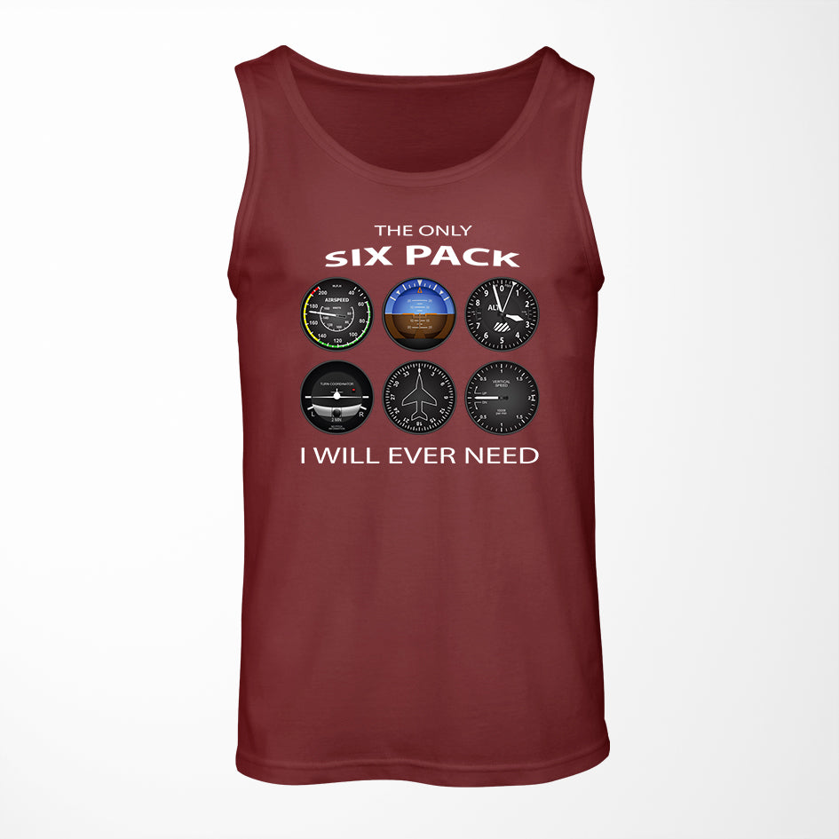 The Only Six Pack I Will Ever Need Designed Tank Tops