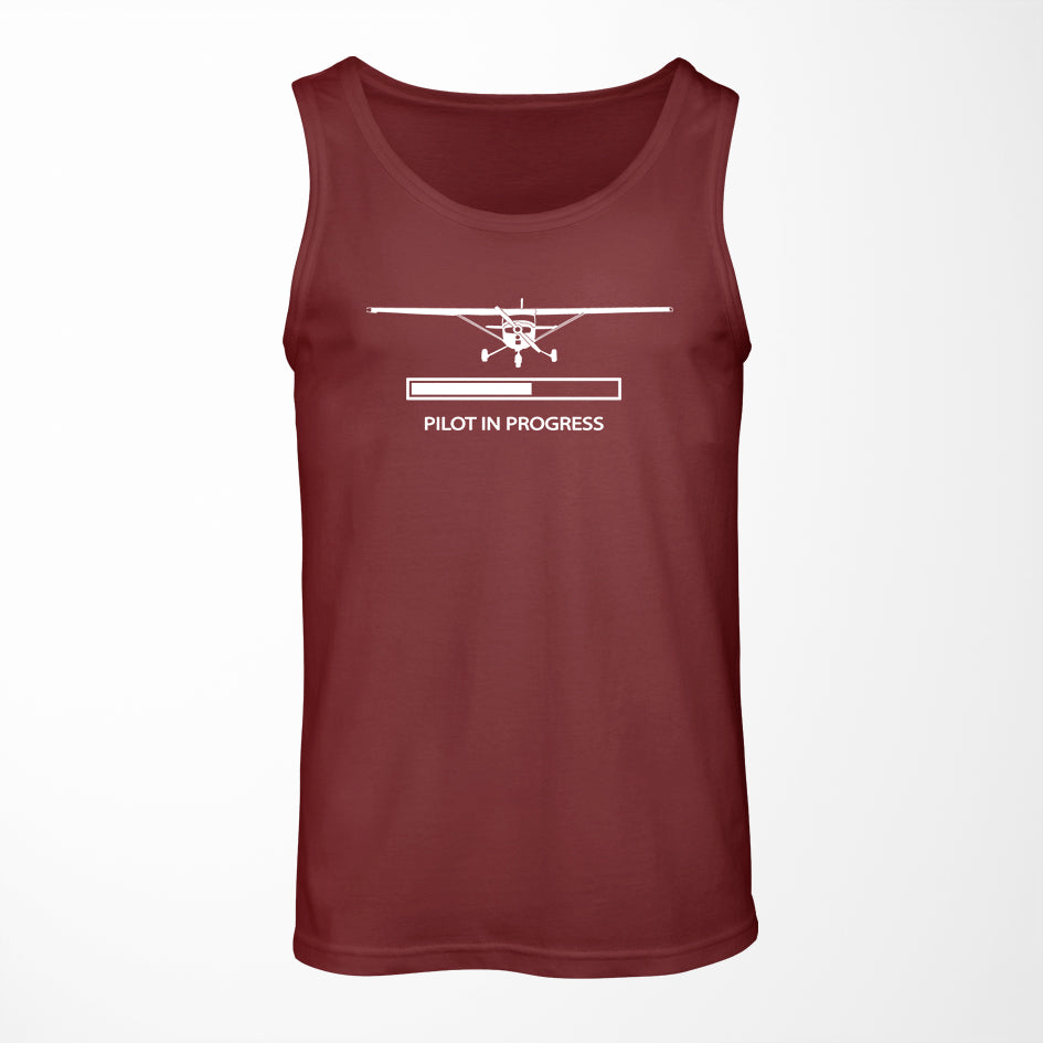 Pilot In Progress (Cessna) Designed Tank Tops
