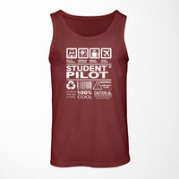 Thumbnail for Student Pilot Label Designed Tank Tops