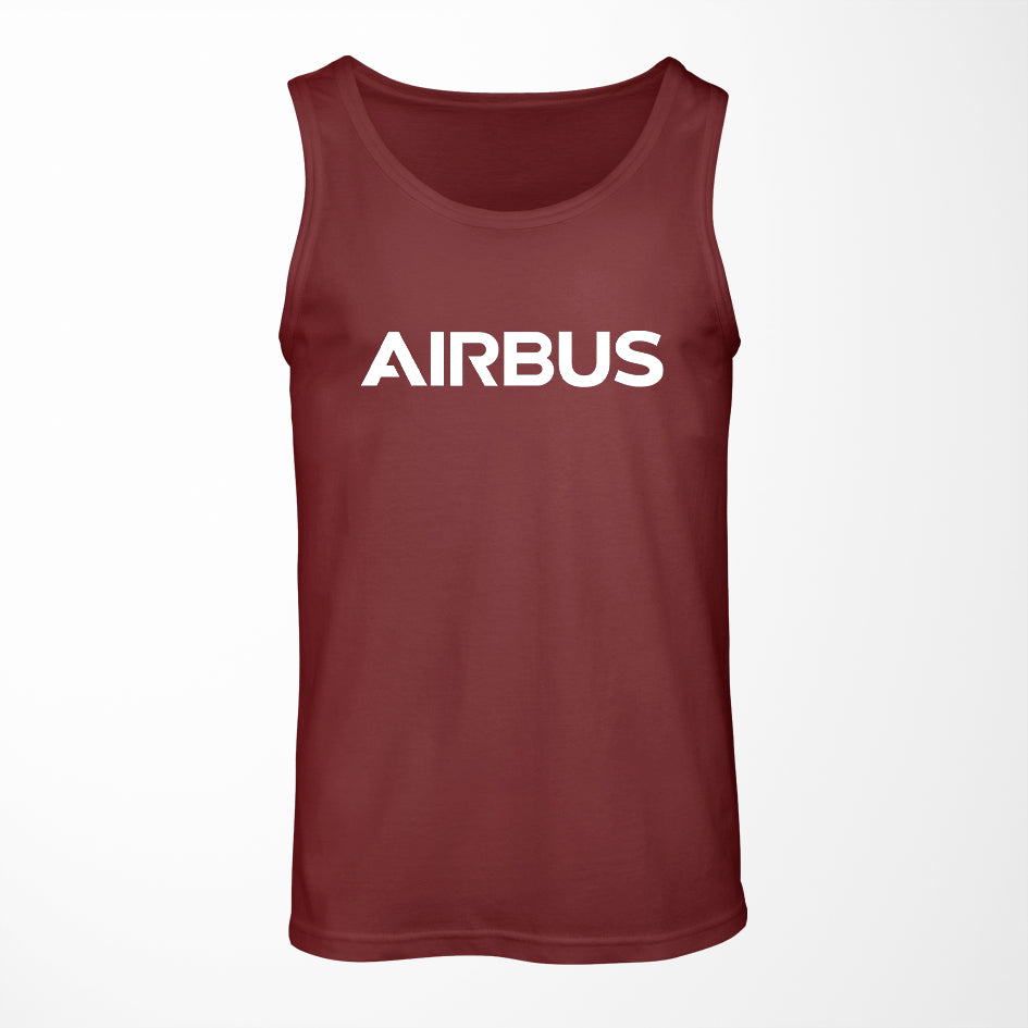 Airbus & Text Designed Tank Tops