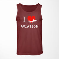 Thumbnail for I Love Aviation Designed Tank Tops