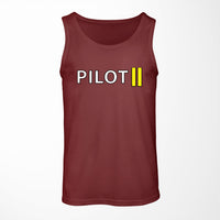 Thumbnail for Pilot & Stripes (2 Lines) Designed Tank Tops