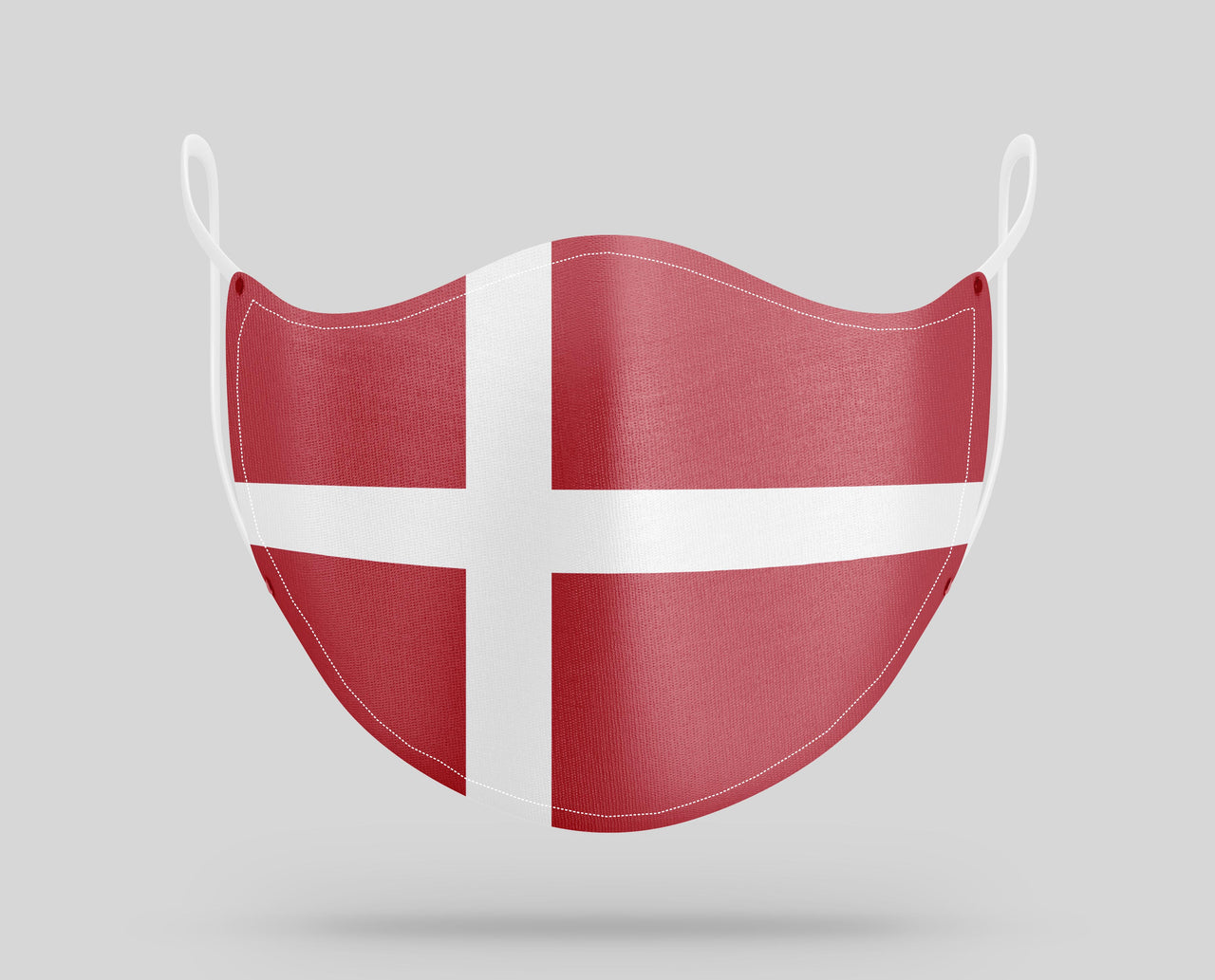 Denmark Flag Designed Face Masks