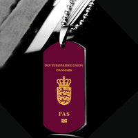 Thumbnail for Denmark Passport Designed Metal Necklaces