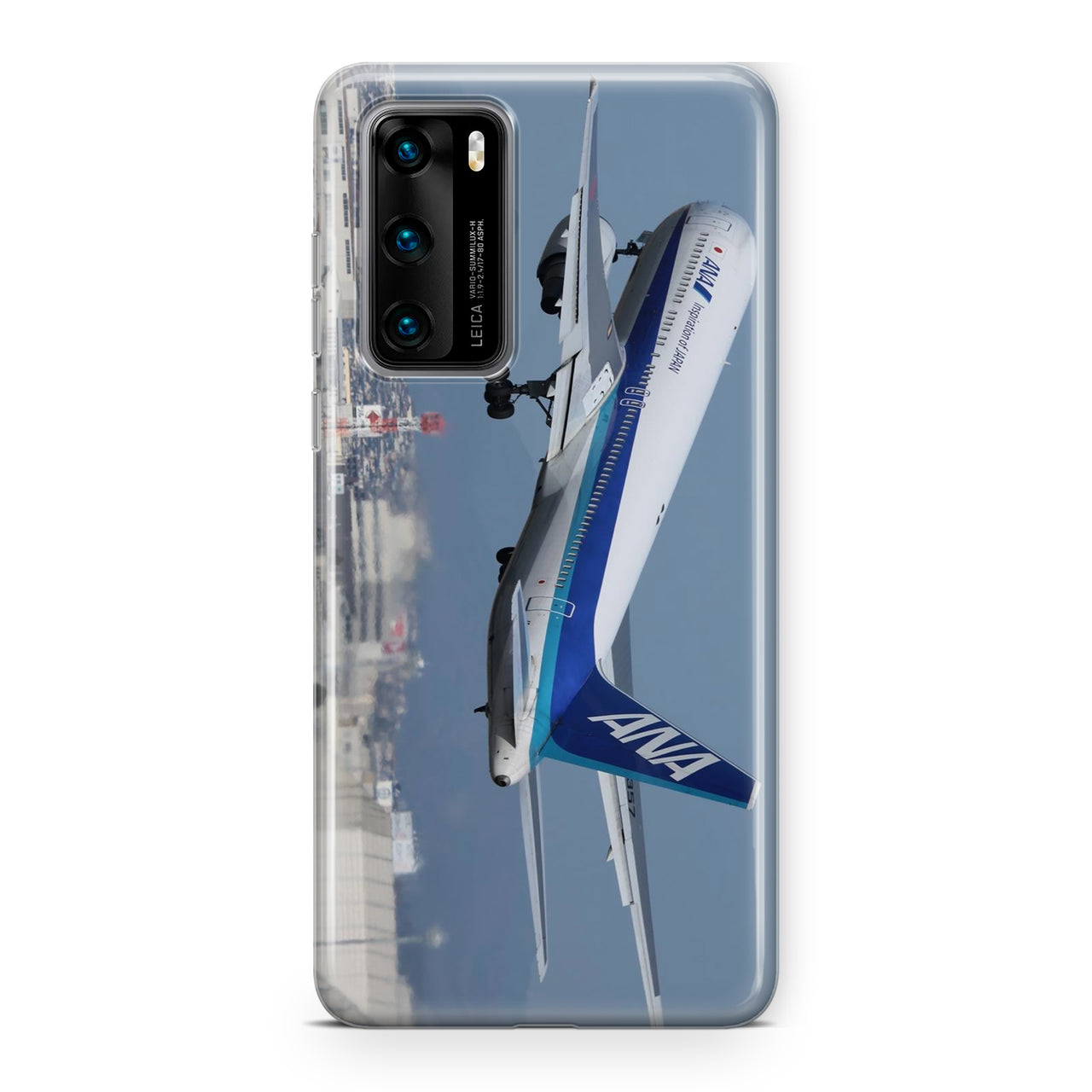 Departing ANA's Boeing 767 Designed Huawei Cases