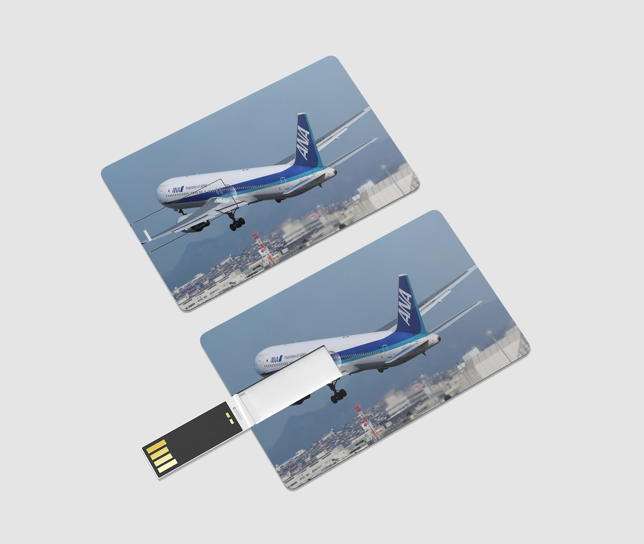 Departing ANA's Boeing 767 Designed USB Cards