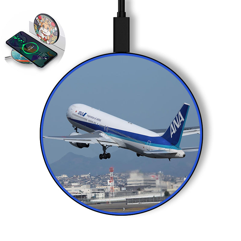 Departing ANA's Boeing 767 Designed Wireless Chargers