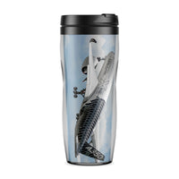 Thumbnail for Departing Airbus A350 (Original Livery) Designed Travel Mugs