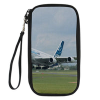 Thumbnail for Departing Airbus A380 with Original Livery Designed Travel Cases & Wallets