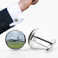 Thumbnail for Departing Airbus A380 with Original Livery Designed Cuff Links