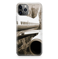 Thumbnail for Departing Aircraft & City Scene behind Designed iPhone Cases